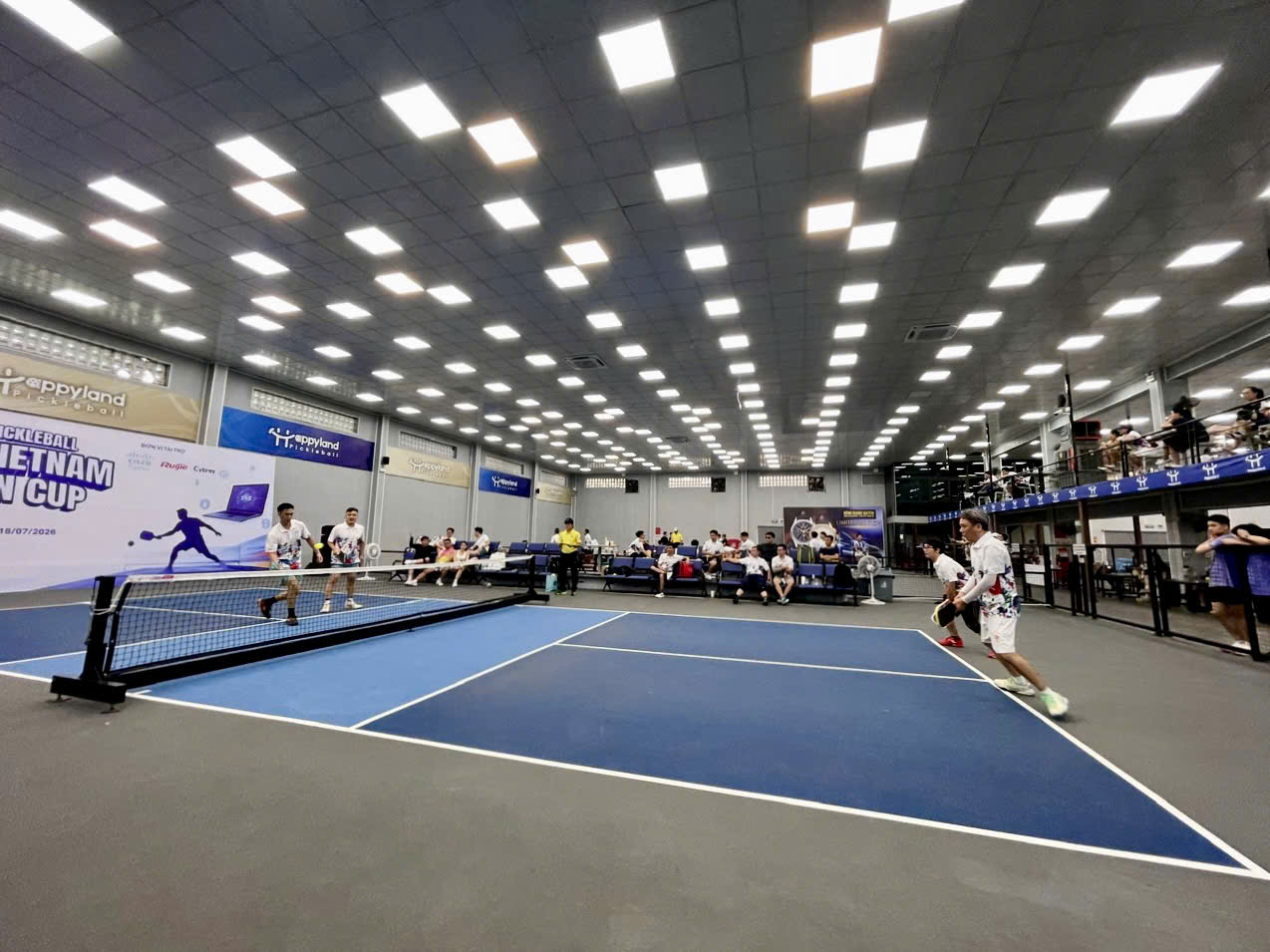Sân pickleball Happyland Long Biên tại SSS Vietnam Open Cup 2026